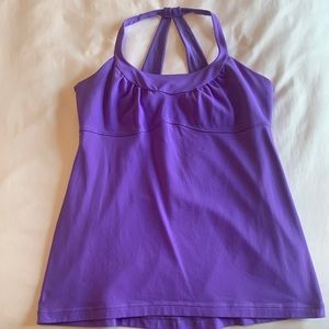 Lulu Lemon Color Power Purple Top Size 12
